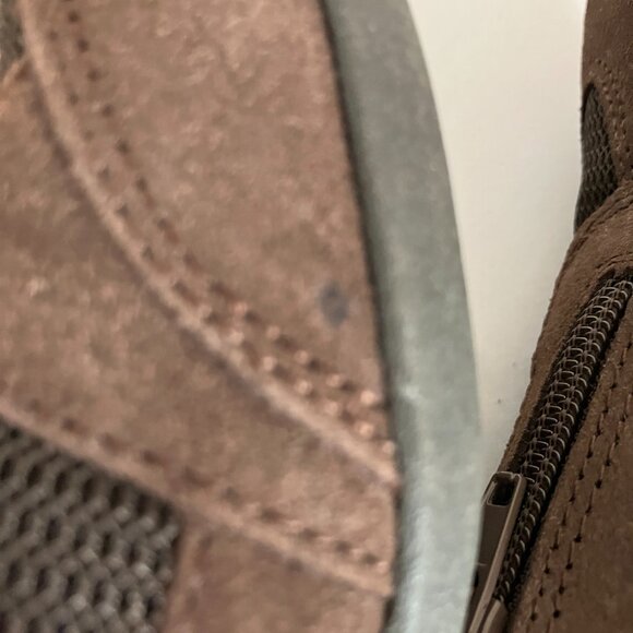 Cobbie Cuddlers Shoes Soft Leather Brown Zipper Comfort Retro Size 6.5. - Picture 5 of 10